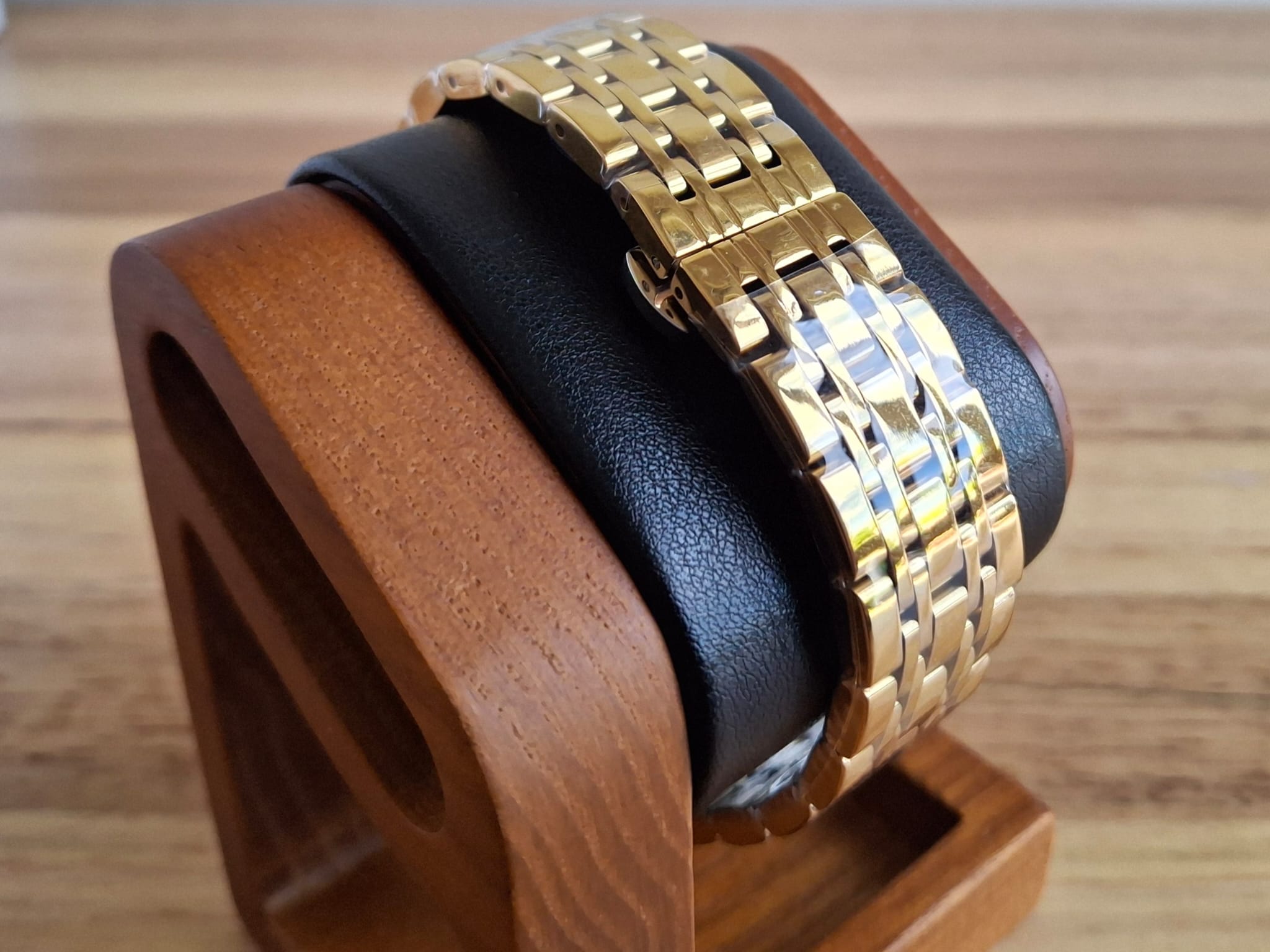 Striking Black Dial: Deep, matte black dial offering a bold, versatile canvas that complements any style from formal to rugged.